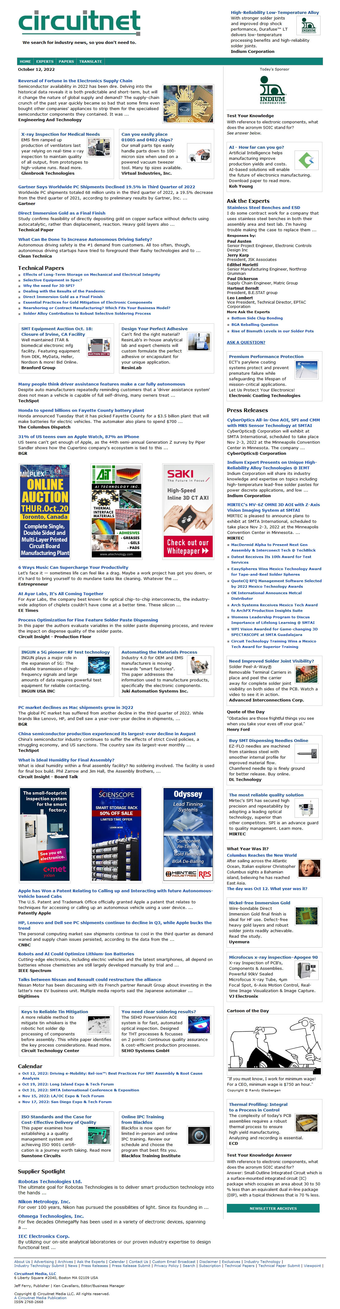 Reversal of Fortune in the Electronics Supply Chain